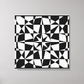 Toile étoile noire et blanche (Recto)