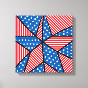 Toile Étoile patriotique américaine