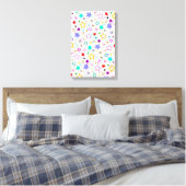 Toile Étoiles colorées blanches  (Insitu(Chambre))