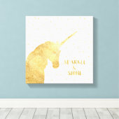 Toile Étoiles de licorne d'or Étincelles (Insitu (Plancher de Bois))