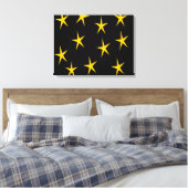 TOILE ÉTOILES JAUNES (Insitu(Chambre))