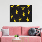 TOILE ÉTOILES JAUNES (Insitu(Salon))