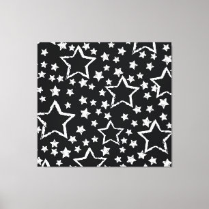 Toile étoiles noires, blanches : grogne urbaine.