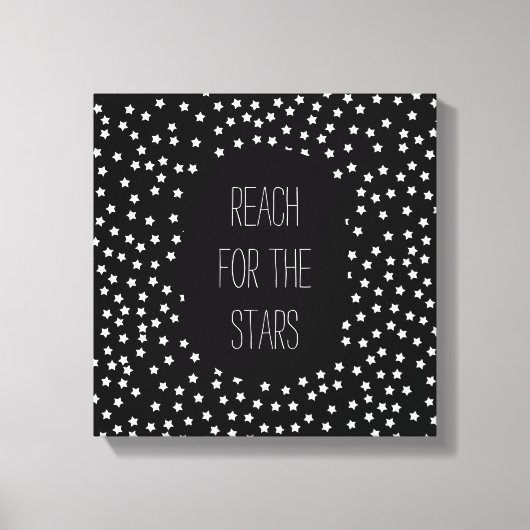 Toile Étoiles noires et blanches (Recto)