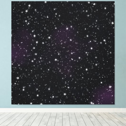 Toile Étoiles spatiales Galaxy Nebula Mur Art Imprimer (Insitu (Plancher de Bois))