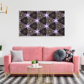 Toile étoiles violettes (Insitu(Salon))