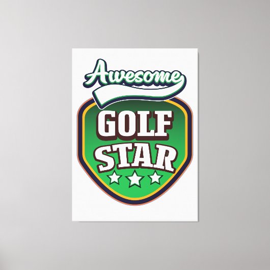 Toile Étonnant Golf Star (Recto)