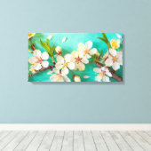 Toile Étonnante floraison de cerisiers (Insitu (Plancher de Bois))