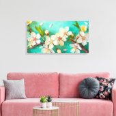 Toile Étonnante floraison de cerisiers (Insitu(Salon))