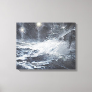 Toile Étonné par bataille de Starshell Scharnhorst de