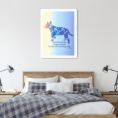 Toile Être comme ouragan et tigre BULL TERRIER art (Insitu(Chambre))