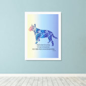 Toile Être comme ouragan et tigre BULL TERRIER art (Insitu (Plancher de Bois))