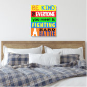 Toile Être gentil / Citation inspirante / Motivationnel (Insitu(Chambre))