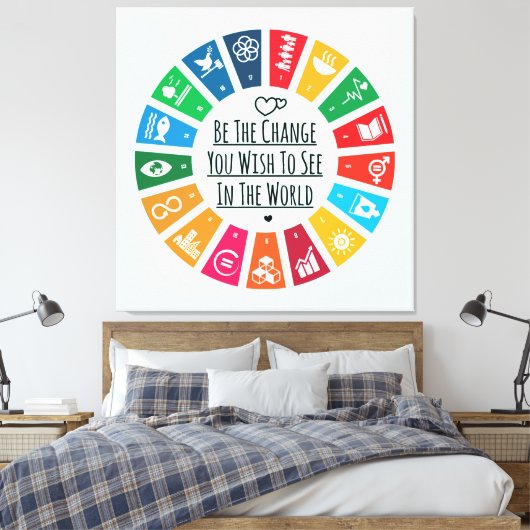 Toile Être le changement (Insitu(Chambre))