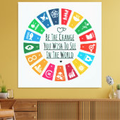 Toile Être le changement (Insitu(Salon))