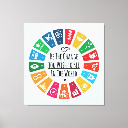 Toile Être le changement (Recto)