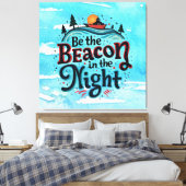 Toile Être le phare dans la nuit (Insitu(Chambre))