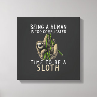 Toile Être un humain est trop compliqué pour être une ma