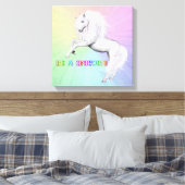 Toile Être une licorne (Insitu(Chambre))