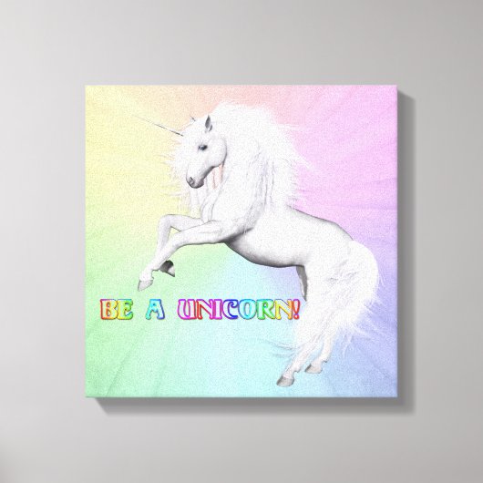 Toile Être une licorne (Recto)