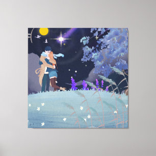 Toile Étreinte de nuit