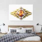 Toile Etude12. Passerelle 3d. (Insitu(Chambre))