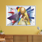 Toile Etude №23 Intersection des espaces  (Insitu(Salon))