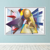 Toile Etude №23 Intersection of Spaces  (Insitu (Plancher de Bois))