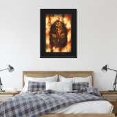 Toile Etude d'art égyptienne Pharaon Toutankhamon II (Insitu(Chambre))
