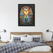 Toile Étude d'art égyptienne Pharaon Tutankhamen (Insitu(Chambre))