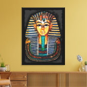 Toile Étude d'art égyptienne Pharaon Tutankhamen (Insitu(Salon))