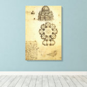 Toile Étude de la cathédrale architecturale de Léonard d (Insitu (Plancher de Bois))