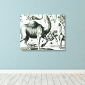 Toile Étude des animaux et des fleurs, gravés (Insitu (Plancher de Bois))