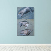 Toile Étude des mains d'un homme (Insitu (Plancher de Bois))