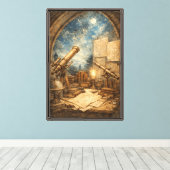 Toile Étude d'observatoire céleste (Insitu (Plancher de Bois))