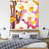 Toile étude d'orchidée tropicale #2 aquarelle (Insitu(Chambre))