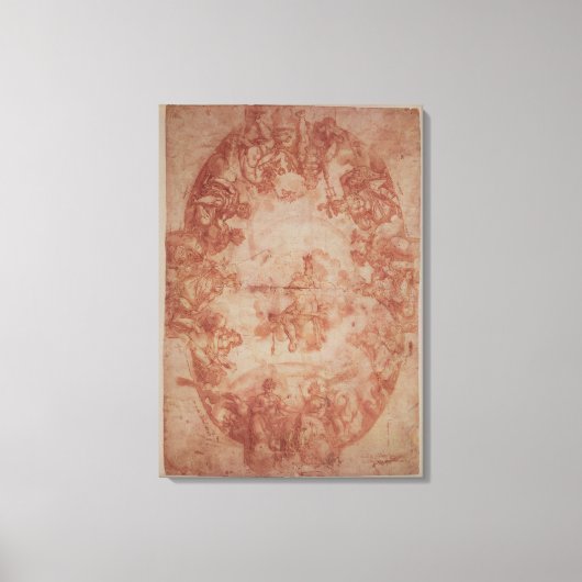 Toile Étude du plafond de la Casa de Pilatos (Recto)