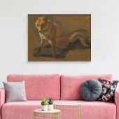 Toile Étude d'un renard (huile sur panneau) (Insitu(Salon))