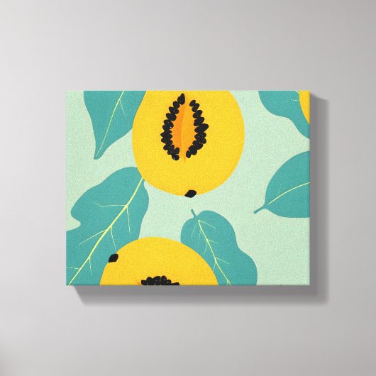 Toile Étude Papaya (Recto)