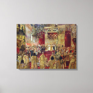 Toile Étude pour le couronnement du tsar Nicholas II
