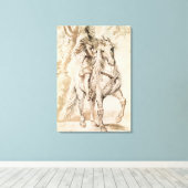 Toile Étude pour un portrait équestre (Insitu (Plancher de Bois))