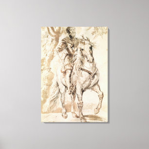 Toile Étude pour un portrait équestre