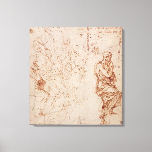 Toile Études de la figure pour une femme (Recto)