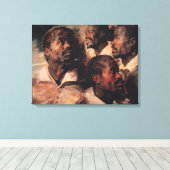 Toile Études de la tête d'un Noir (Insitu (Plancher de Bois))