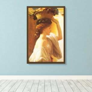 Toile Eucharis - Jeune Fille avec une Corbeille de Fruit