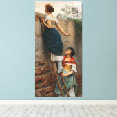 Toile Eugene de Blaas : Sur le mur - Restauration d'œuvr (Insitu (Plancher de Bois))