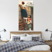 Toile Eugene de Blaas : Sur le mur - Restauration d'œuvr (Insitu(Chambre))