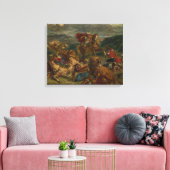 Toile Eugene Delacroix - Chasse au lion (Insitu(Salon))