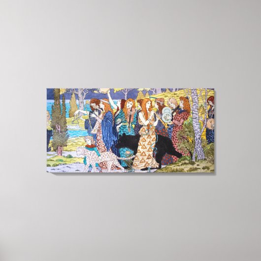 Toile Eugene Grasset - Panneau décoratif Harmony (Recto)