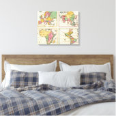 Toile Europe, Asie, Afrique, Amérique (Insitu(Chambre))
